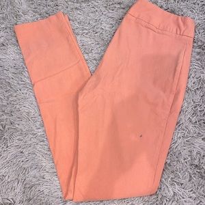 Peach Straight Leg Capri Pant